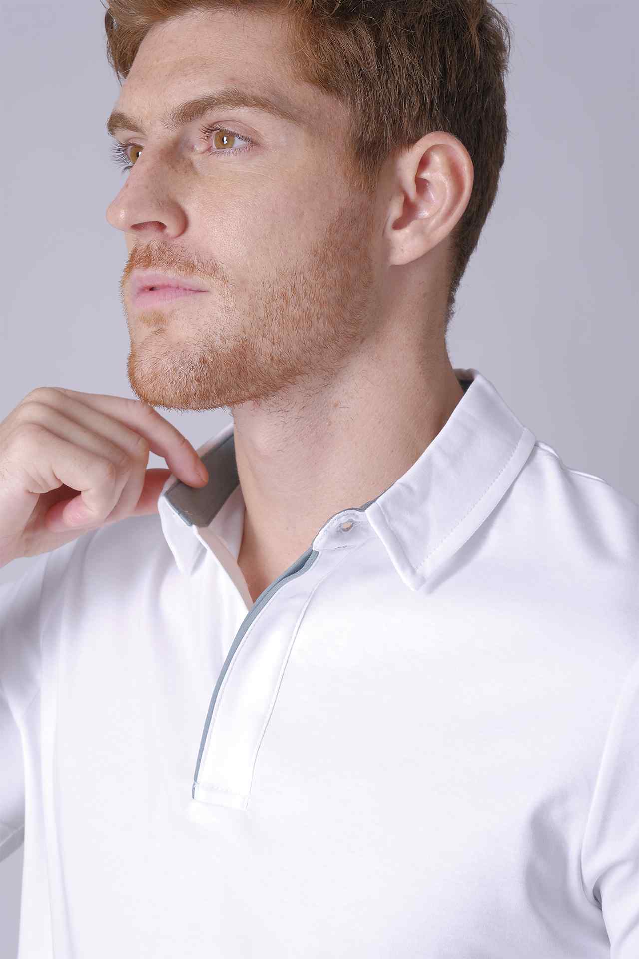 SPP0039 - Finest US Supima Cotton Short Sleeve Polo Shirt - White