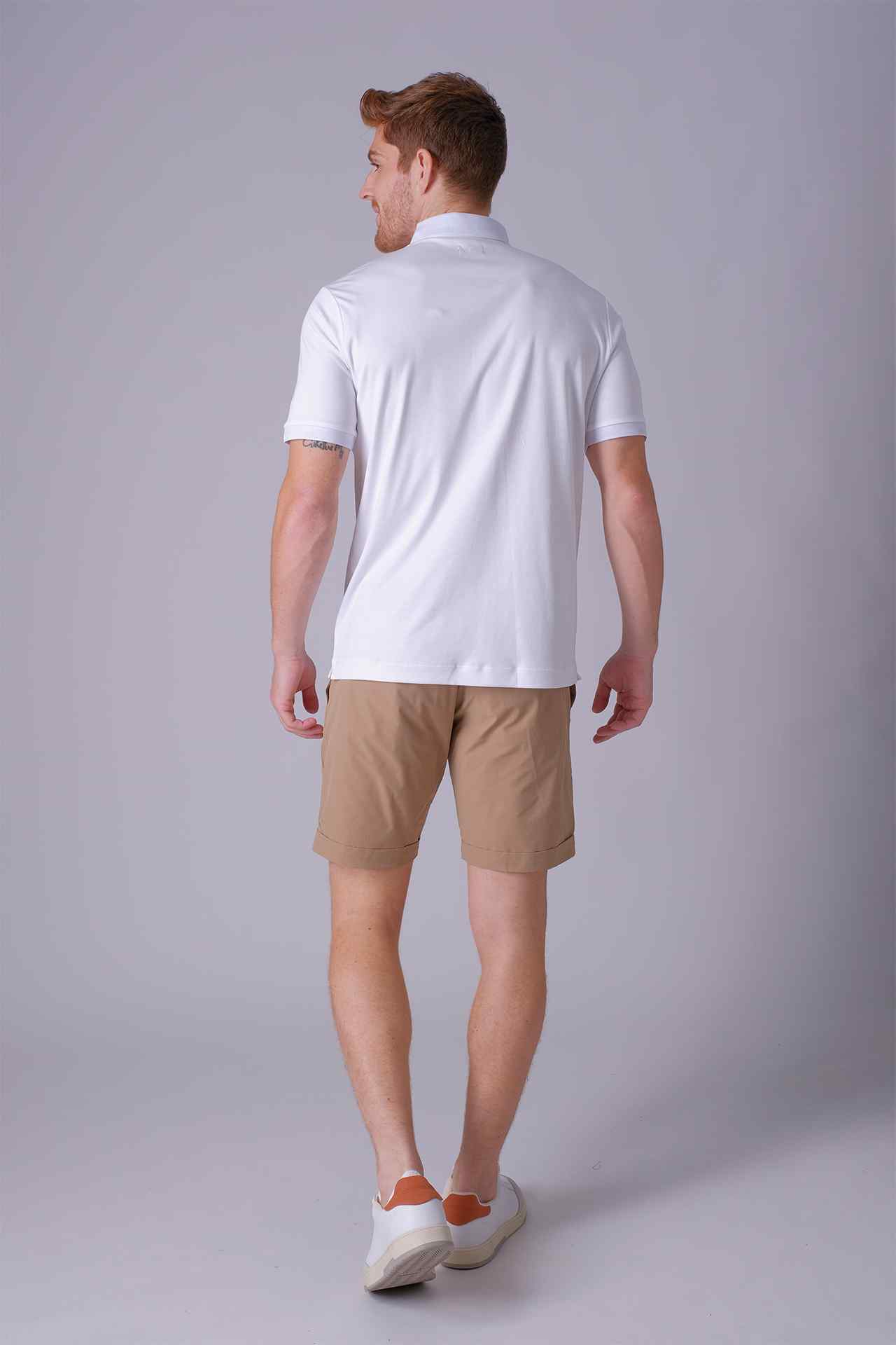 SPP0041 - Finest US Supima Cotton Short Sleeve Polo Shirt - White