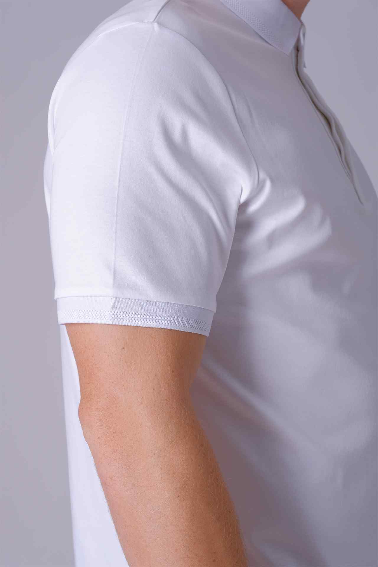 SPP0041 - Finest US Supima Cotton Short Sleeve Polo Shirt - White