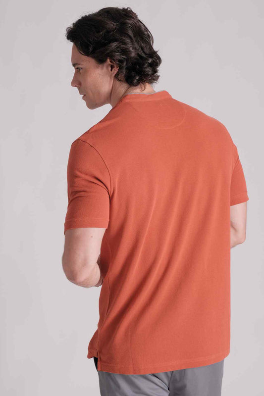 SPP0042 - Cotton Stand Collar Resort Polo Shirt