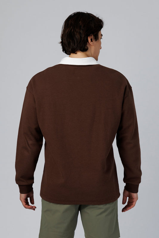 SPP0076 - Relaxed Fit Ultra Soft Pique Interlock Casual Polo - Brown