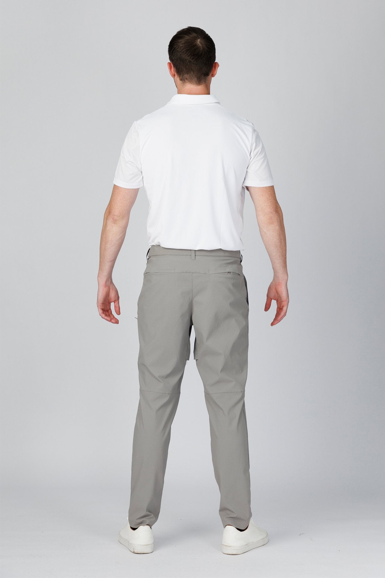 SPP0078 - Quick-Drying Performance Shoulder Mesh Golf Polo - White