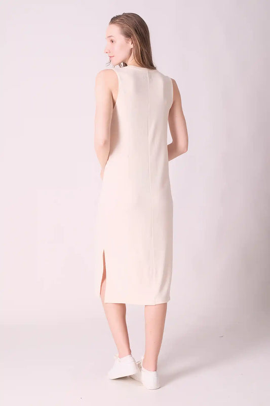 SPWQ0024 - Women's Essential Ultra Soft Stretch Vest Dress - Cream