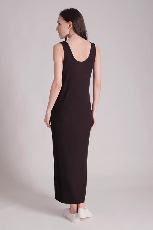 SPWQ0026 - Women's Essential Ultra Soft Vest Dress - Black