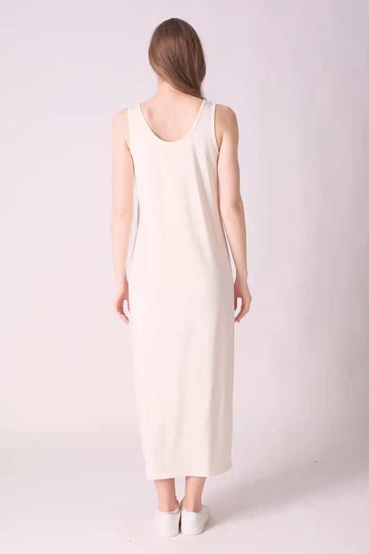 SPWQ0026 - Women's Essential Super soft Vest Dress - Cream