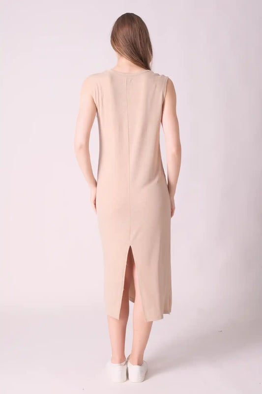 SPWQ0032 - Women's Essential Sleeveless Dress - Coca