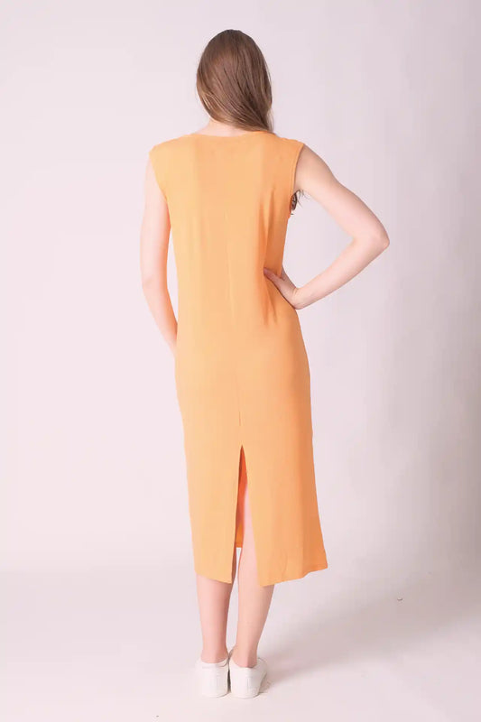 SPWQ0032 - Women's Essential Sleeveless Dress - Orange
