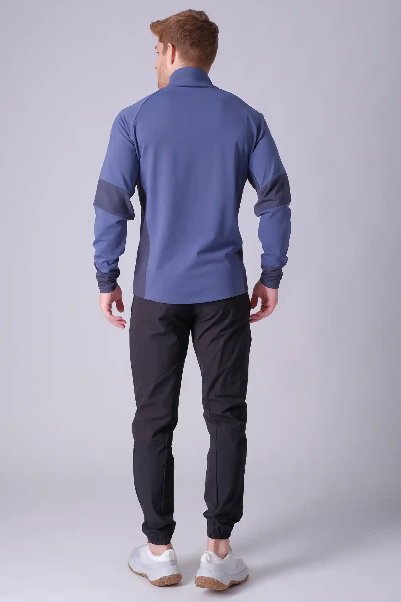 SPR0005 - Insulated 4-Way Stretch Interlock Flex Mock Neck Performance Half-Zip - Slate
