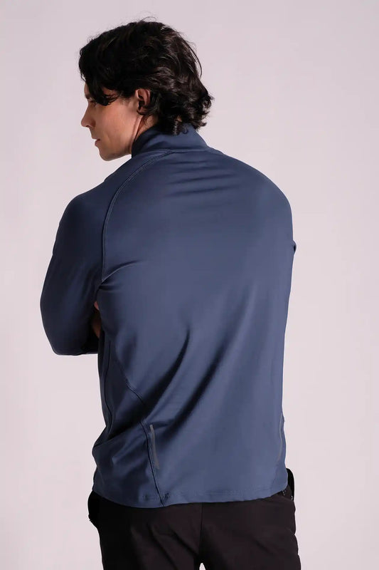 SPR0016 - Insulated 4-Way Stretch Interlock Funnel Neck Performance Half Zip