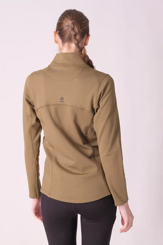 SPWR0030 - Women's Half Zip Base Top - Army