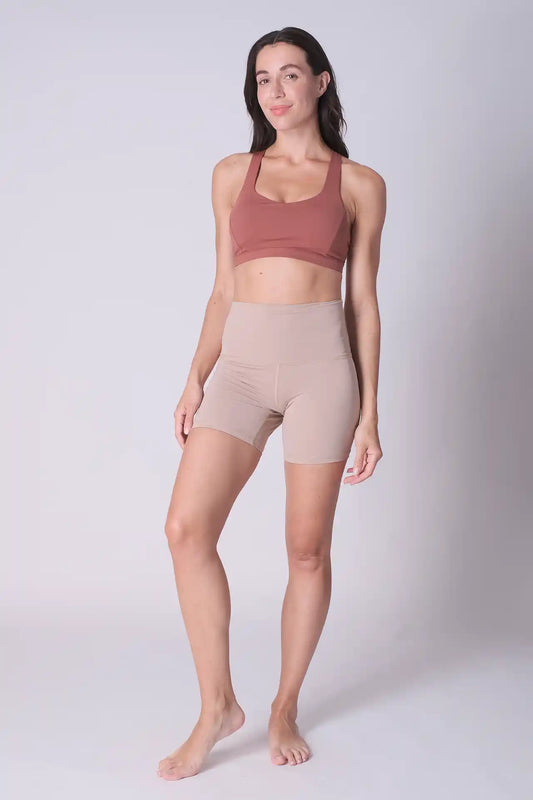 SPWX0025 - Women's Multi Crossed Straps Bra Top - Rose