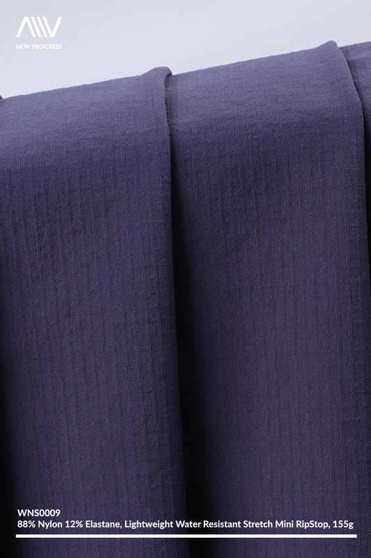 WNS0009 - WATER REPELLENT STRETCH MINI RIPSTOP - 155G