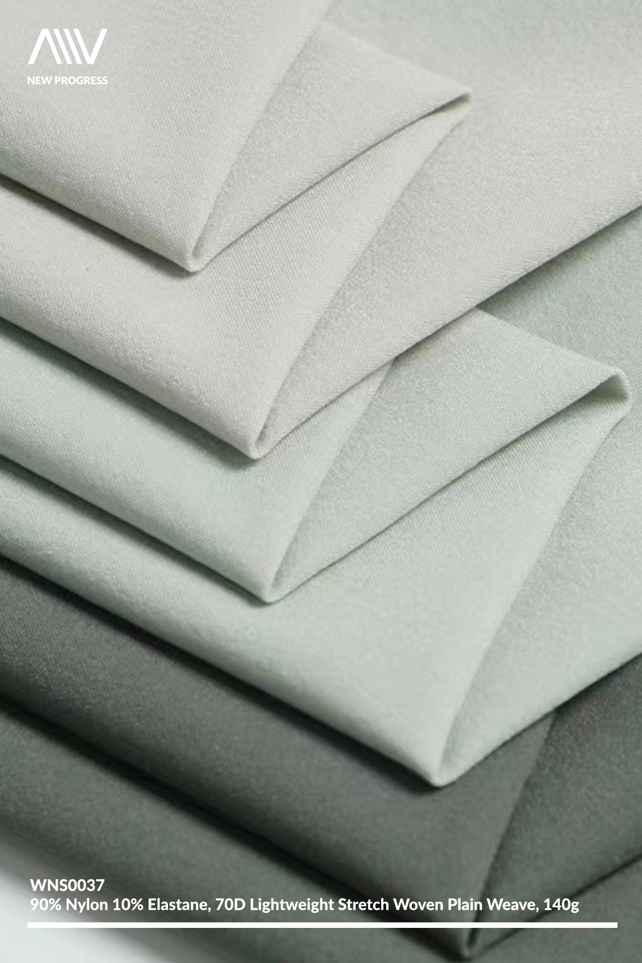 WNS0037 - LIGHTWEIGHT 70D WATER RESISTANT STRETCH WOVEN PLAIN WEAVE - 140G