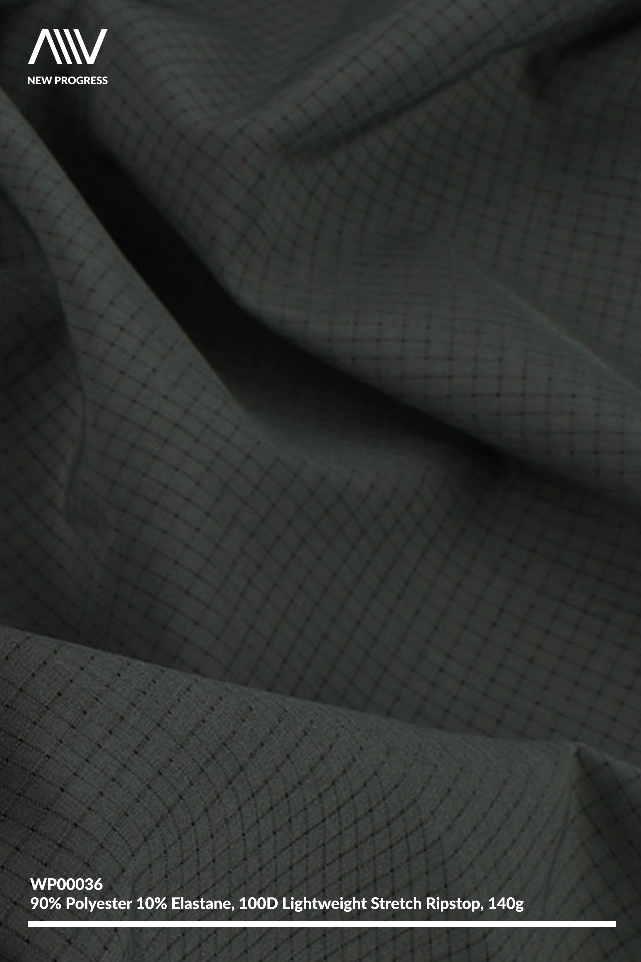 WP00036 - LIGHTWEIGHT 100D QUICK-DRY STRETCH WOVEN RIPSTOP - 140G