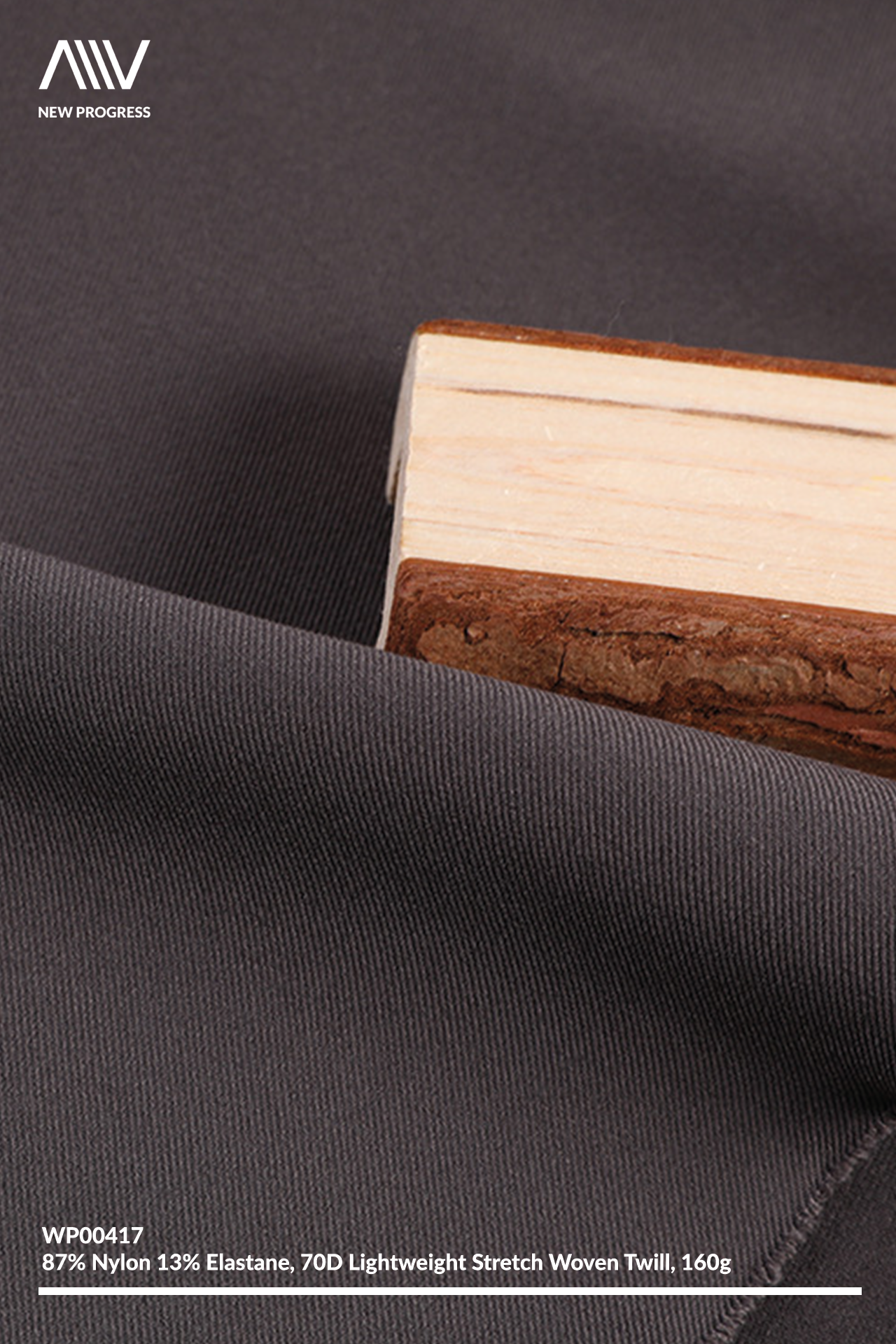 WP00417 - LIGHTWEIGHT 70D STRETCH NYLON QUICK DRY WOVEN TWILL - 160G