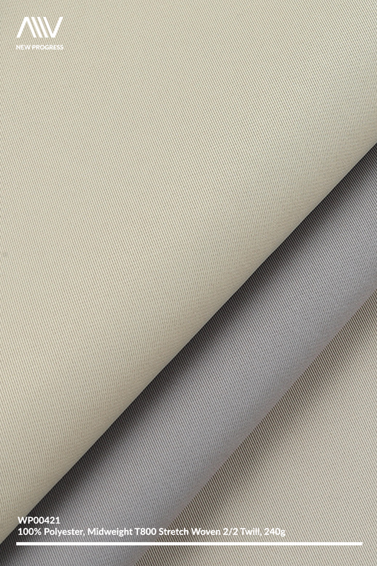 WP00421 - COTTON FEEL MIDWEIGHT T800 STRETCH WOVEN 2/2 TWILL - 240G
