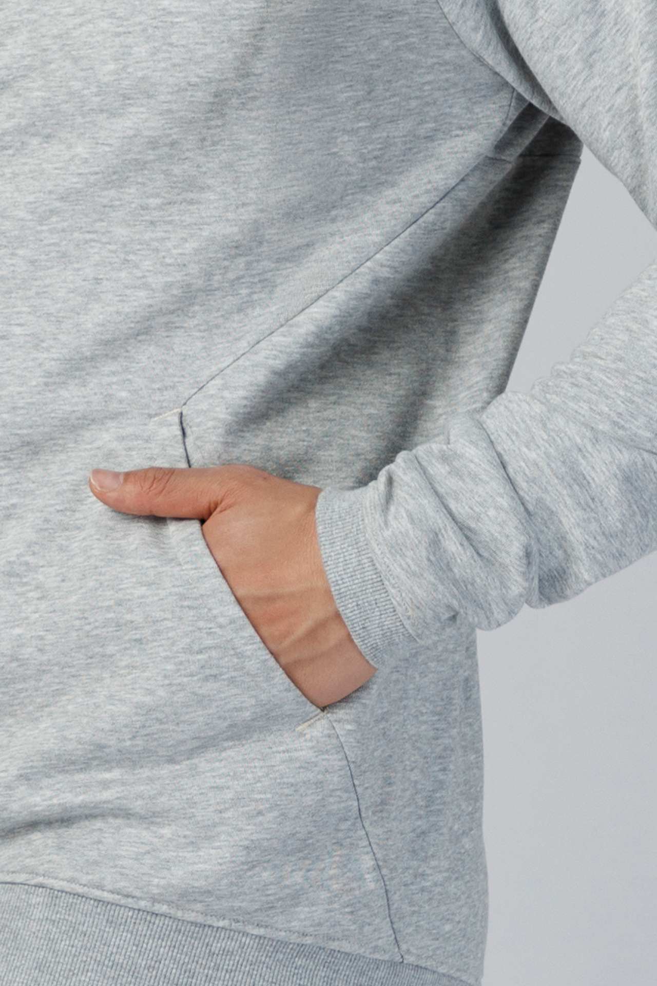 SPO0240 - Ultra Soft Stretch Interlock Full Zip Jacket - Heather Grey