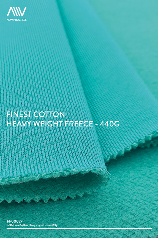 FF00027 - FINEST COTTON HEAVY WEIGHT FLEECE - 440G