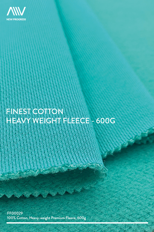 FF00029 - FINEST COTTON HEAVY WEIGHT FLEECE - 600G