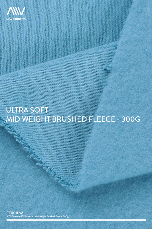 FF00112M - ULTRA SOFT MID WEIGHT BRUSHED FLEECE - 300G