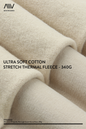FFS0002 - ULTRA SOFT COTTON STRETCH THERMAL FLEECE - 340G