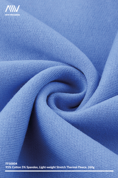 FFS0004 - ULTRA SOFT LIGHTWEIGHT COTTON STRETCH THERMAL FLEECE - 260G