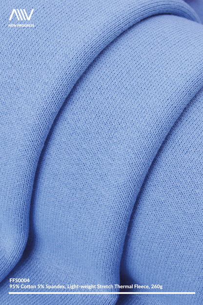 FFS0004 - ULTRA SOFT LIGHTWEIGHT COTTON STRETCH THERMAL FLEECE - 260G
