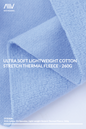 FFS0004 - ULTRA SOFT LIGHTWEIGHT COTTON STRETCH THERMAL FLEECE - 260G
