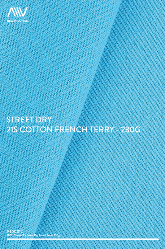 FT00012 - STREET DRY 21S COTTON FRENCH TERRY - 230G