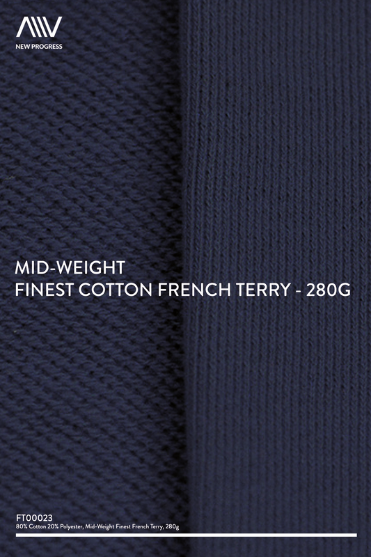 FT00023 - MID-WEIGHT FINEST COTTON FRENCH TERRY - 280G