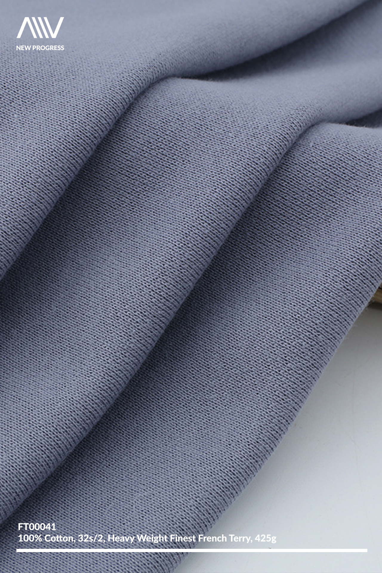 FT00041 - FINEST 32S/2 COTTON HEAVY WEIGHT FRENCH TERRY - 425G