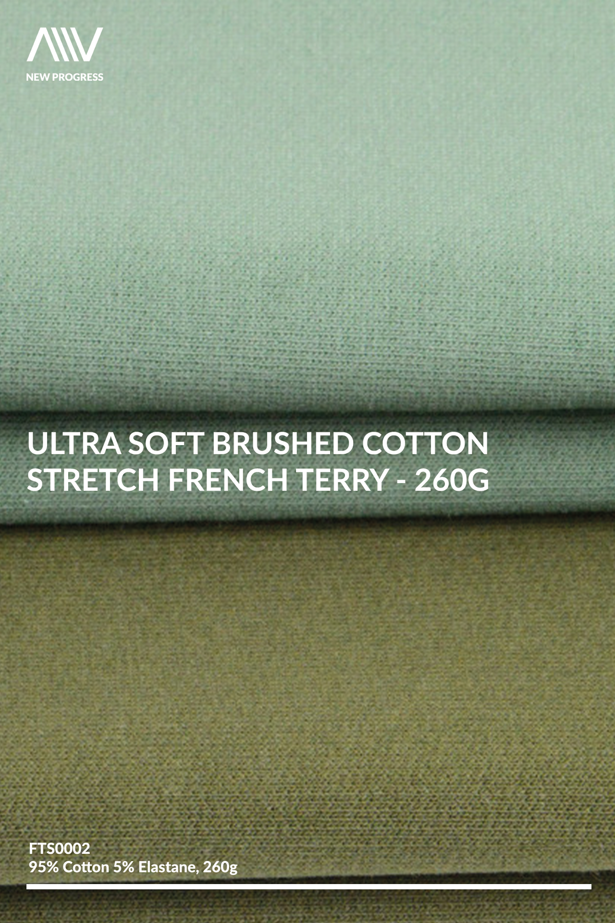 FTS0002 - Ultra Soft Brushed Cotton Stretch French Terry - 260G