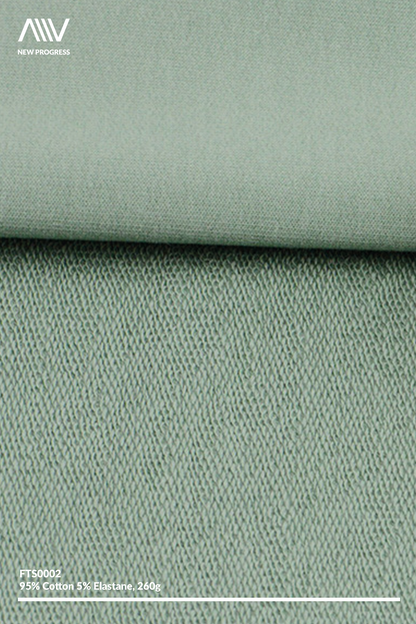 FTS0002 - Ultra Soft Brushed Cotton Stretch French Terry - 260G