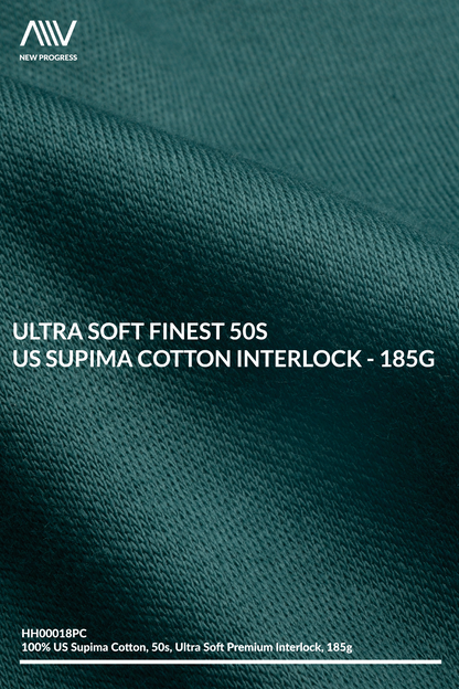 SPJ0340A - Finest US Supima Cotton Back Panel Recover Tee