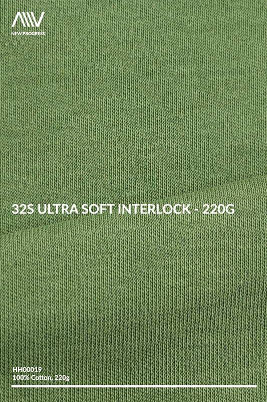 HH00019 - 32s Ultra Soft Interlock - 220G