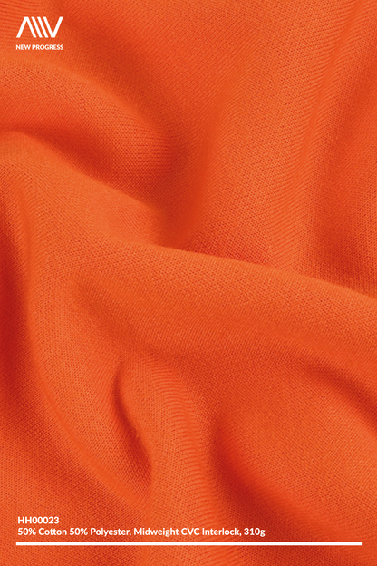 HH00023 - ULTRA SOFT MIDWEIGHT CVC COTTON BLEND INTERLOCK - 310G