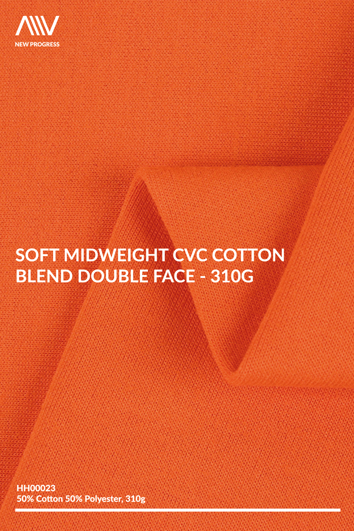 HH00023 - Soft Midweight CVC Cotton Blend Double Face - 310G
