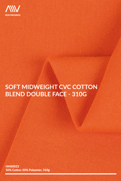 HH00023 - Soft Midweight CVC Cotton Blend Double Face - 310G
