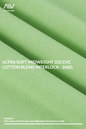 HH00024 - ULTRA SOFT MIDWEIGHT 32S CVC COTTON BLEND INTERLOCK - 260G
