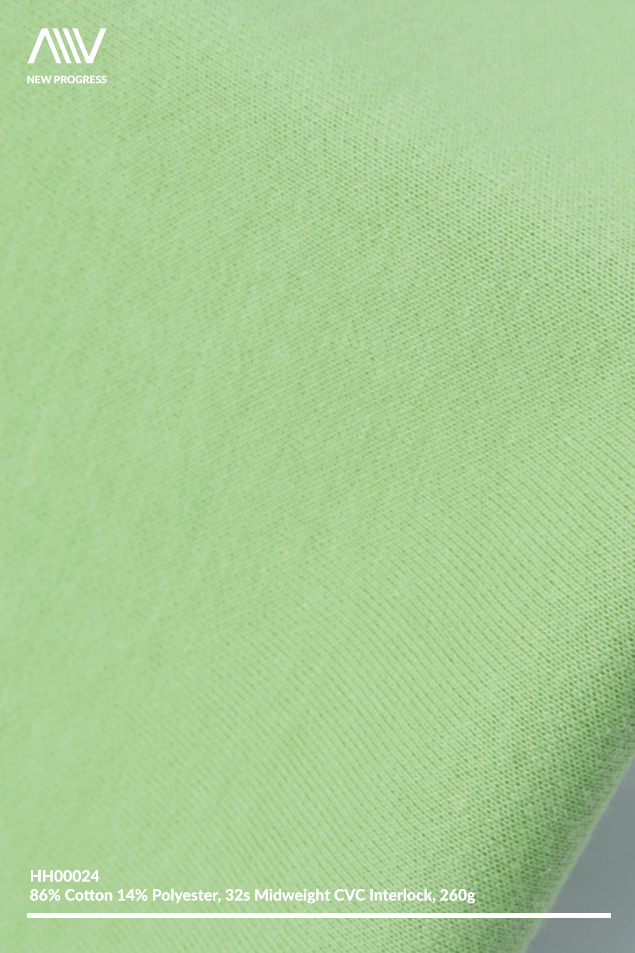 HH00024 - ULTRA SOFT MIDWEIGHT 32S CVC COTTON BLEND INTERLOCK - 260G