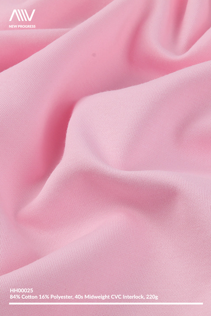 HH00025 - ULTRA SOFT MIDWEIGHT 40S CVC COTTON BLEND INTERLOCK - 220G