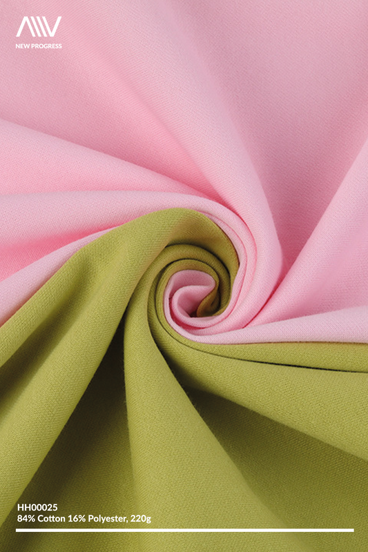 HH00025 - ULTRA SOFT MIDWEIGHT 40S CVC COTTON BLEND INTERLOCK - 220G