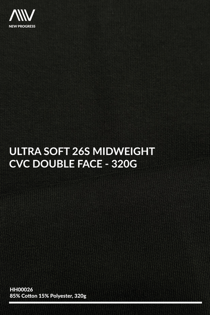 HH00026 - Ultra Soft 26s Midweight CVC Double Face - 320G