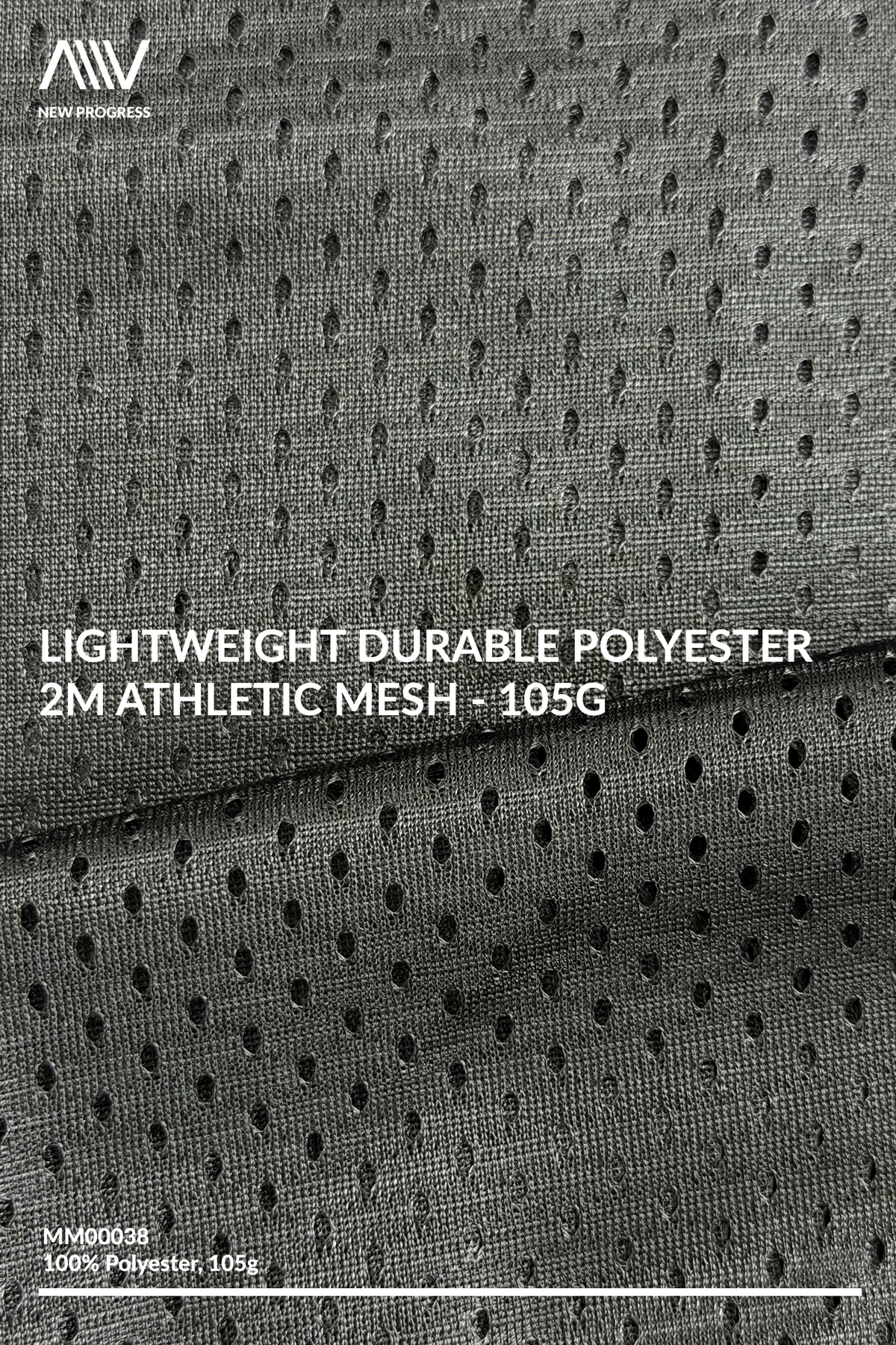 MM00038 - Lightweight Durable Polyester 2M Athletic Mesh - 105G