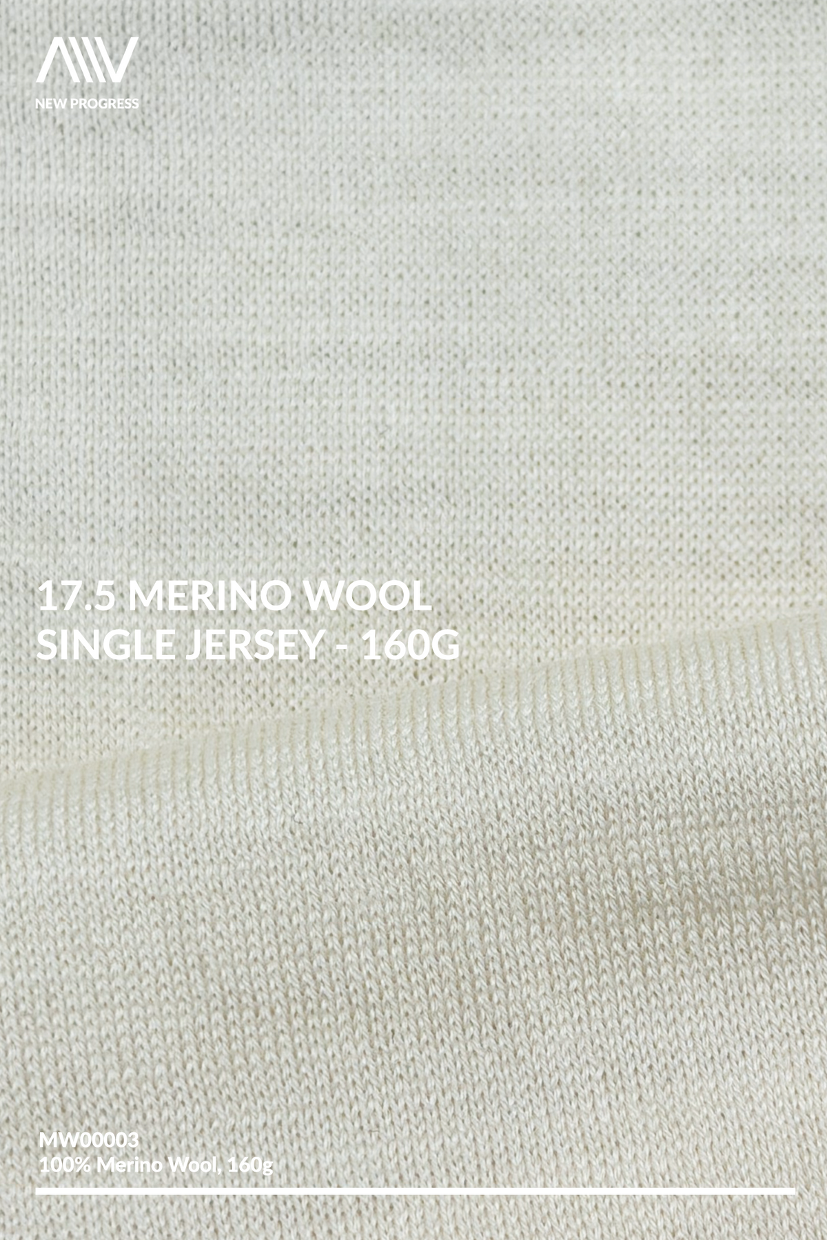 MW00003 - 17.5 Merino Wool Single Jersey - 160G