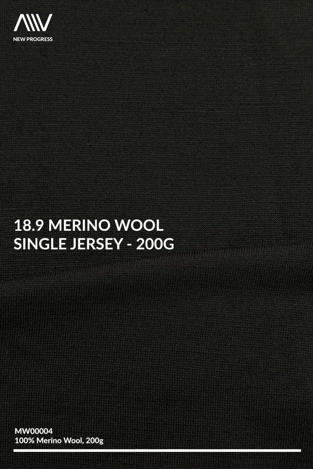 MW00004 - 18.9 Merino Wool Single Jersey - 200G