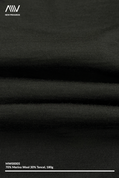 MW00005 - Ultra Soft Merino Wool/ Tencel Blend Single Jersey - 180G