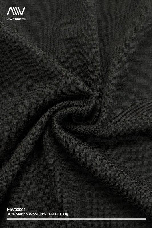 MW00005 - Ultra Soft Merino Wool/ Tencel Blend Single Jersey - 180G