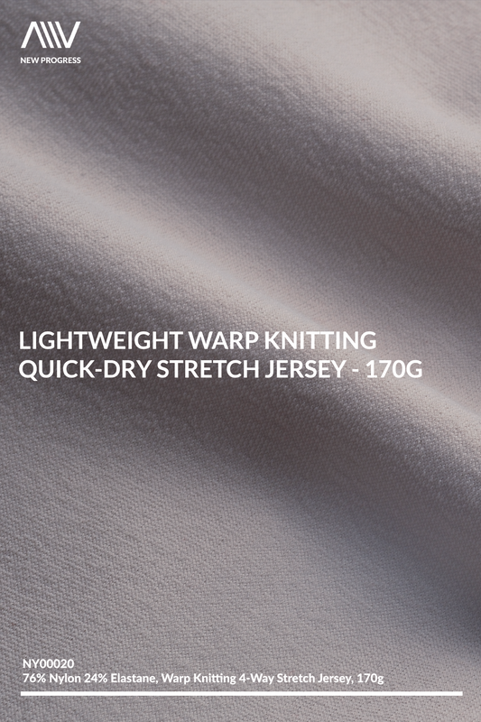 NY00020 - LIGHT-WEIGHT WARP KNITTING 4-WAY STRETCH JERSEY - 170G