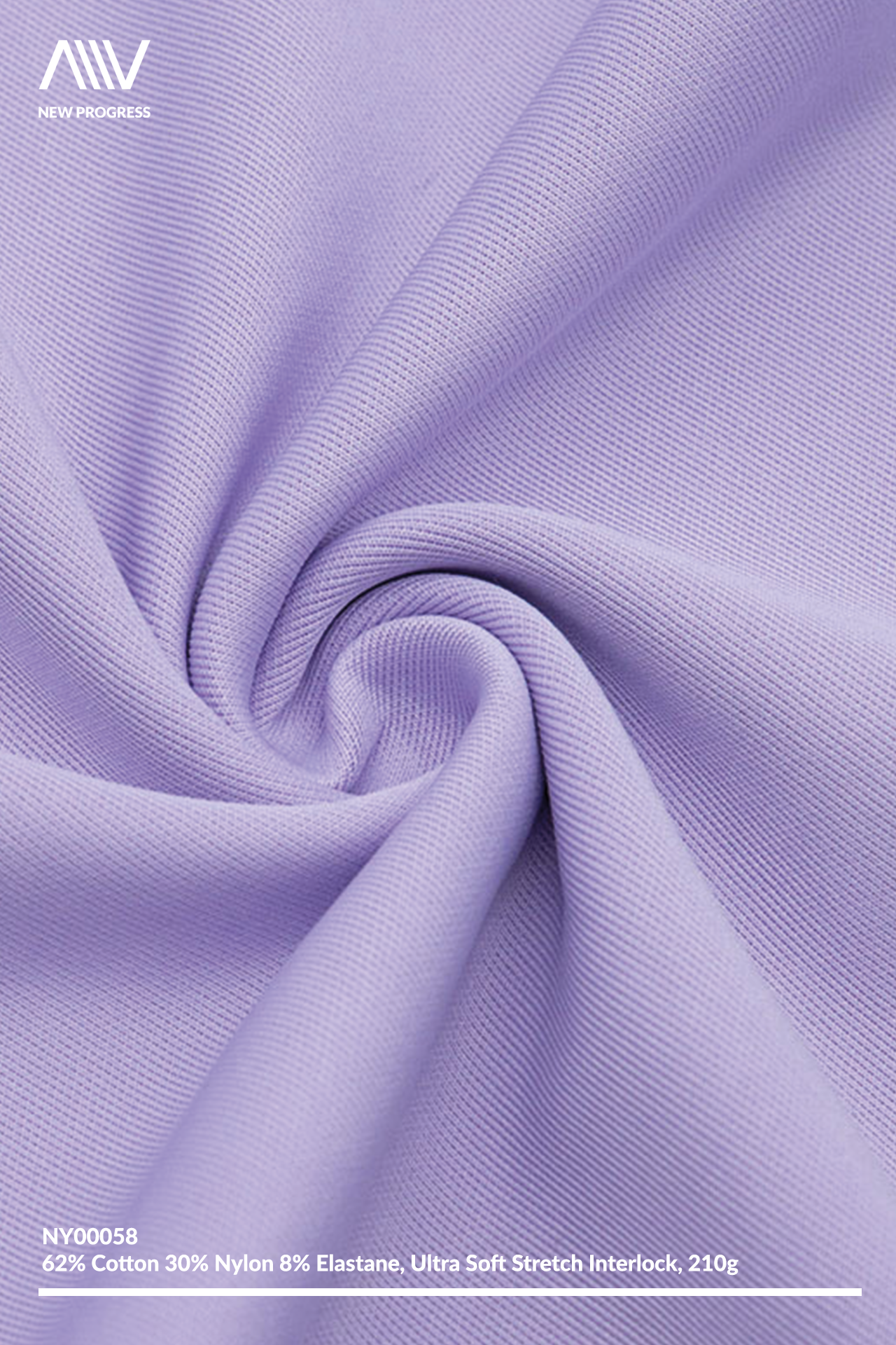NY00058 - ULTRA SOFT COTTON NYLON BLEND STRETCH INTERLOCK - 210G